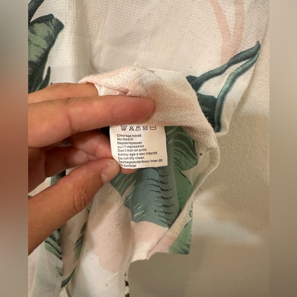 GENTLY USED NLW Tank Top Tunic Tropical Vacation Palm Leaves Size Large - Picture 4 of 7